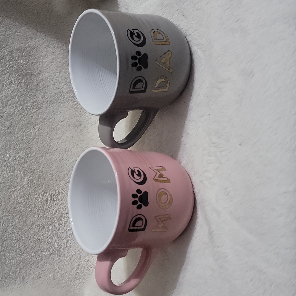 Dog Mom and Dad Mug Set
